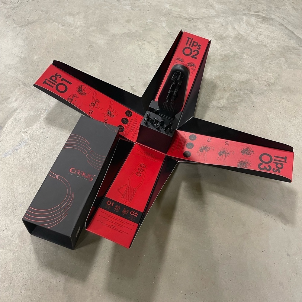 Cirrus Curly & Ripply Hair Styling Waver Tool 3 Ways Right Handed New in Box